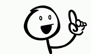 Stick Figure Pointing Up