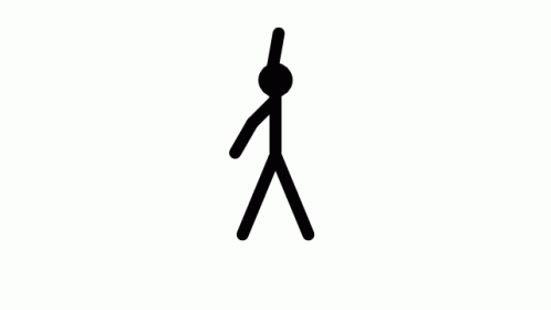 Stick Figure Reaching Up GIF