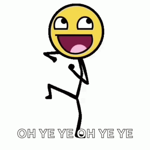 Stick Figure Smiley Dancing Oh Ye Ye