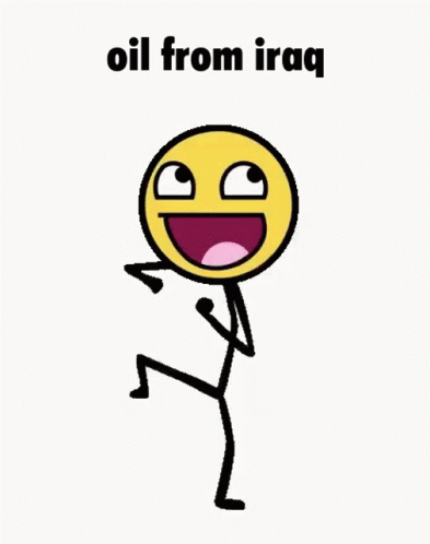 Stick Figure Smiley Face Oil From Iraq GIF