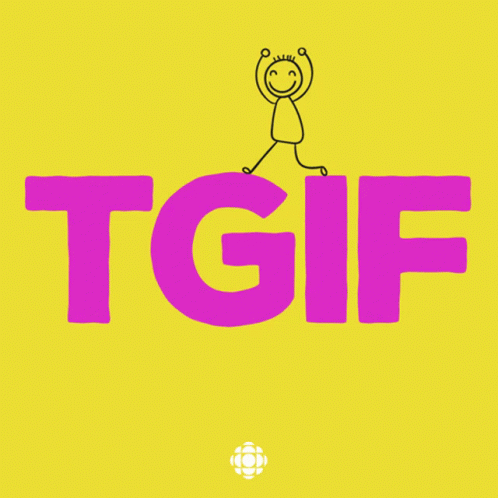 Stick Figure Standing on Purple TGF Sign
