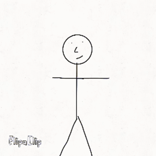 Stick Figure Thinking Animation GIF