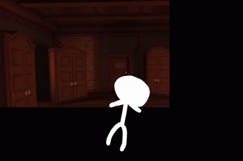 Stick Man Versus Ambush Doors GIF