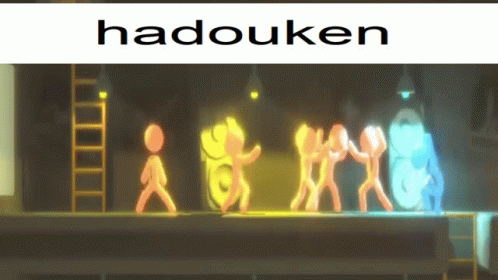 Stickman Animations Hadouken GIF