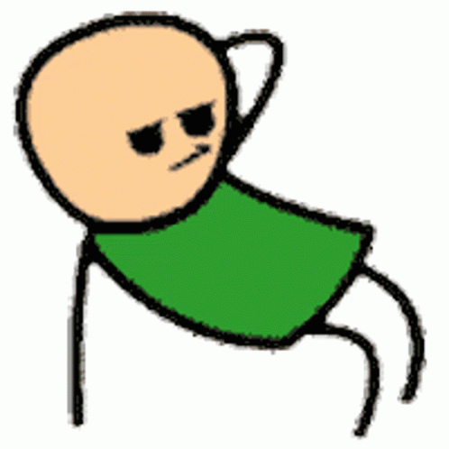 Stickman Cartoon And His Break Dance GIF