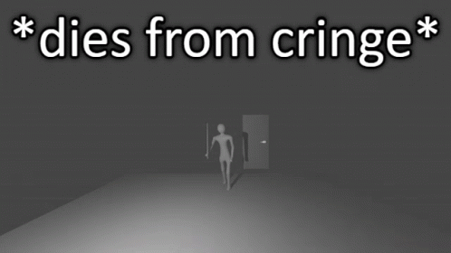 Stickman Dies From Cringe GIF