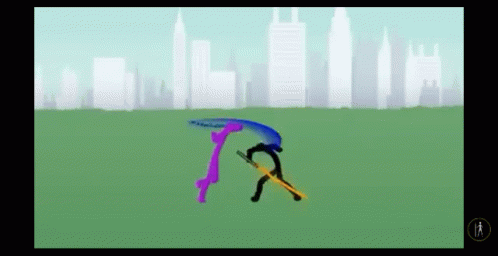 Stickman Fight Combo Spin Counter GIF