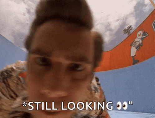 Still Looking Text on Face