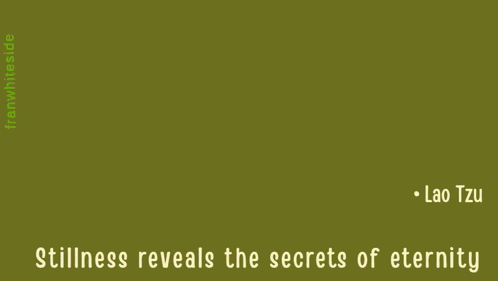 Stillness Reveals The Secrets Of Eternity By Lao Tzu With A Deer In The Background GIF