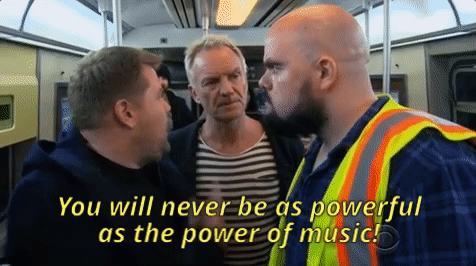 Sting James Corden GIF