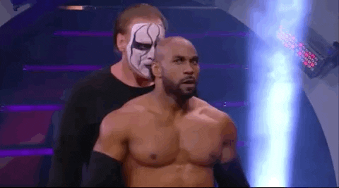 Sting Mascot Grappling GIF