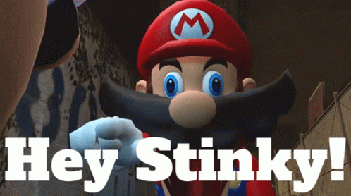 Hey Stinky Super Mario Brothers GIF
