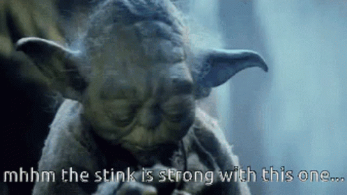 Stinky Yoda Stink Is Strong Meme GIF