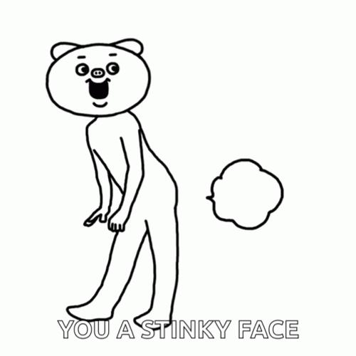 Stinky Face Bear Animated Dancing GIF