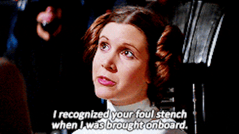 Stinky Foul Stench Princess Leia Star Wars GIF