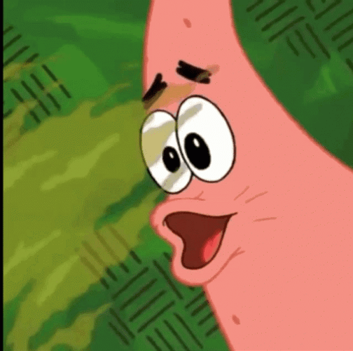 Stinky Odor Patrick Star Shocked GIF