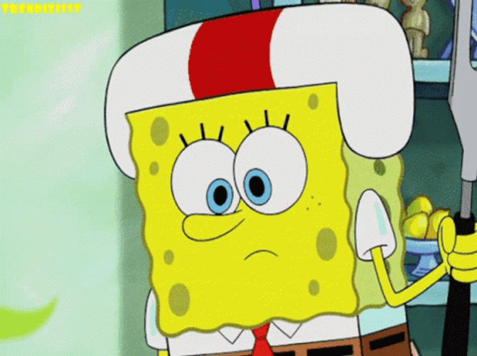 Stinky Smell SpongeBob Disgusted GIF