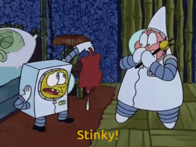Stinky SpongeBob And Patrick Star GIF