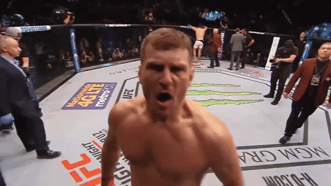 Stipe Miocic Shouting Whaaaa GIF