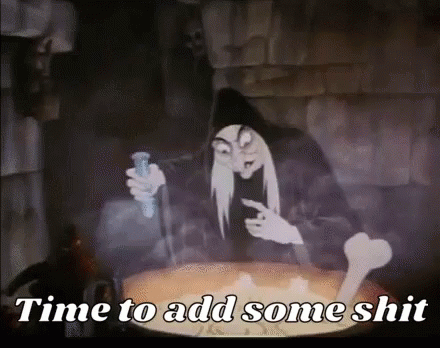 Black Witch Stirring The Pot GIF