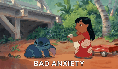 Stitch and Girl Bad Anxiety