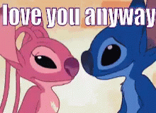 Stitch & Angel Love You Anyways GIF