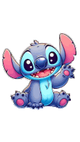 Stitch Dando Tchau Sticker GIF