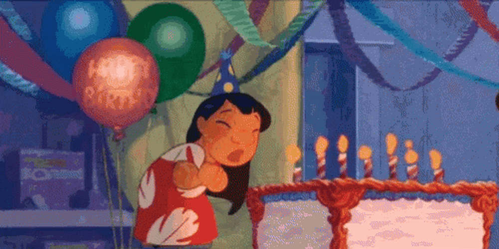 Stitch Disney Happy Birthday GIF