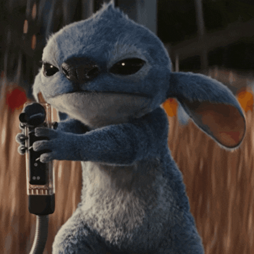Stitch Eyebrows Sinister Evil Grin Gif GIF