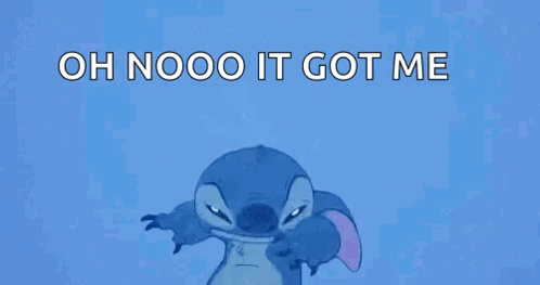 Stitch From The Movie Lilo And Stitch Is Screaming With His Mouth Wide Open . GIF