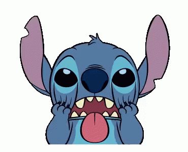 Stitch Funny Grimace Face GIF