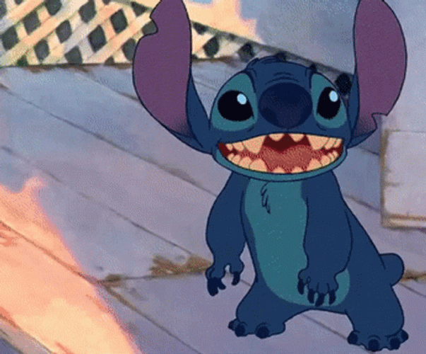 Fun And Cute Stitch Wallpapers : Stitch Hand Stand Wallpaper I