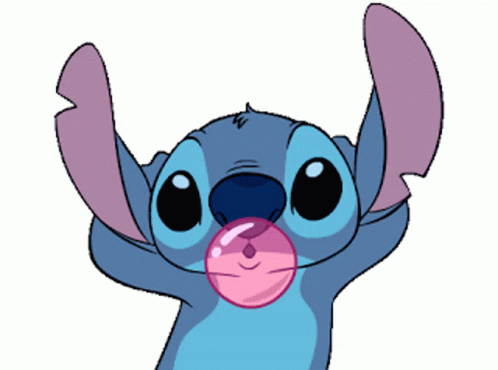 Stitch Hi Popped Bubble Gum GIF