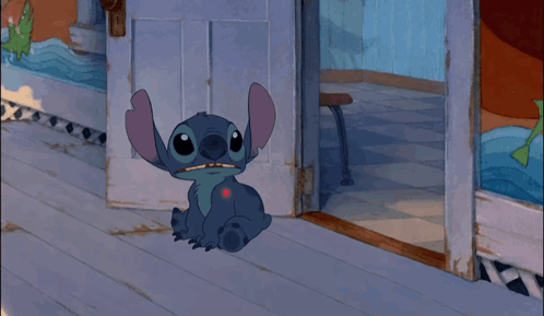 Stitch Hugging Girl GIF