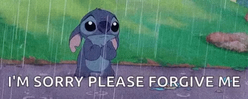 Stitch I'm Sorry Please Forgive Me GIF