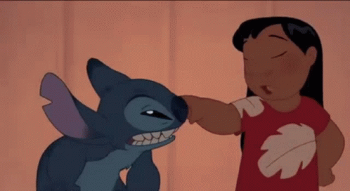 Stitch Licking Lilo GIF