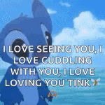 Stitch Love Angel Cuddling GIF