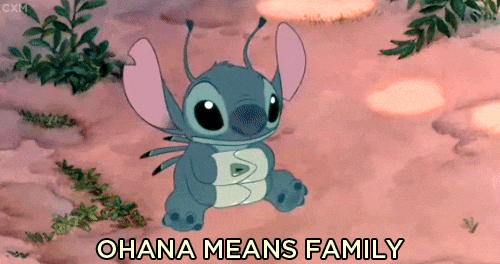 Stitch Love For His Family GIF