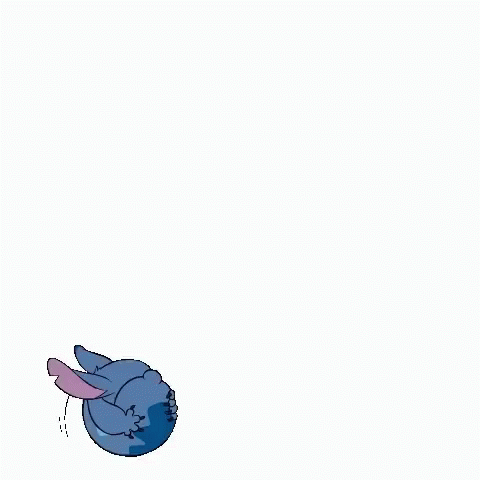 Stitch Making Funny Face Looking Up GIF
