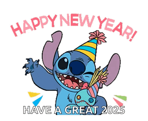 Stitch Party Hat Stuffed Animal Happy New Year 2025