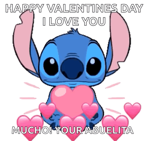 Stitch Sitting In Laundry Basket With Polka Dot Headband GIF