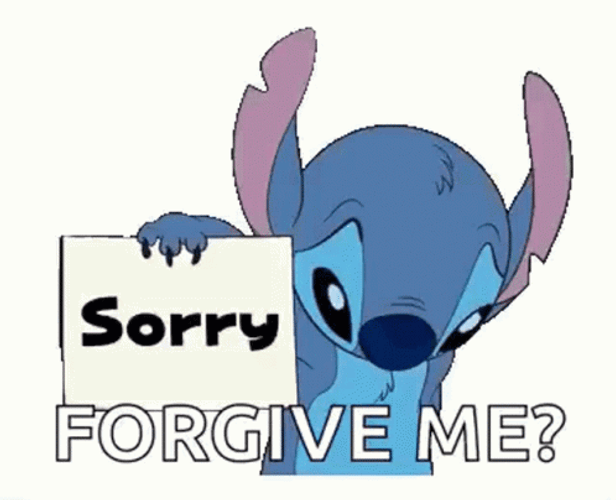 Stitch Sorry Forgive Me GIF