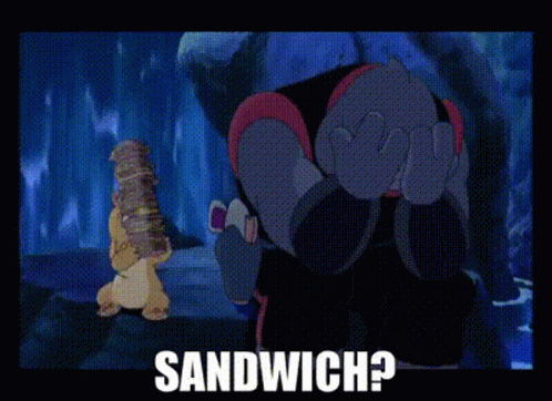 Stitch Surrounded By Love Speech Bubbles GIF