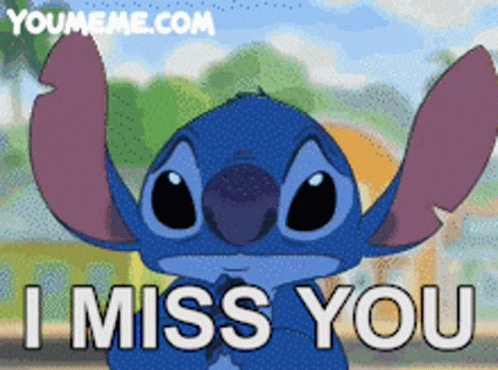 Stitch With I Miss You