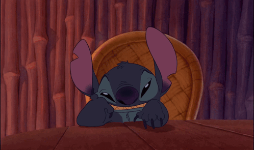 Stitch With Mouth Open Showing Teeth GIF