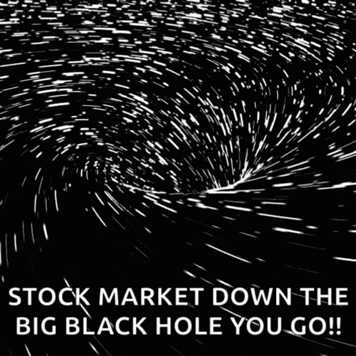 Stock Market Black Hole Sinking GIF