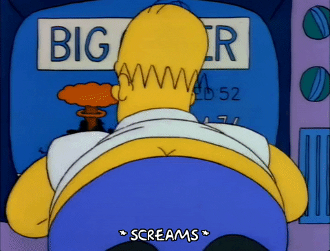 Stock Market Crash Homer Simpson Screaming GIF