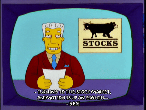 Stock Market Crash Kent Brockman The Simpsons GIF