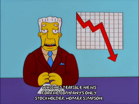 Stock Market Crash Stockholder Homer Simpson GIF