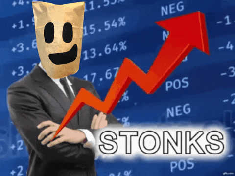 Stock Market Up Numbers Funny Meme GIF